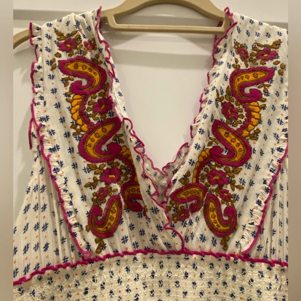 Lilka x Anthropologie Embroidered Boho Dress - Picture 2 of 6